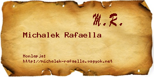 Michalek Rafaella névjegykártya